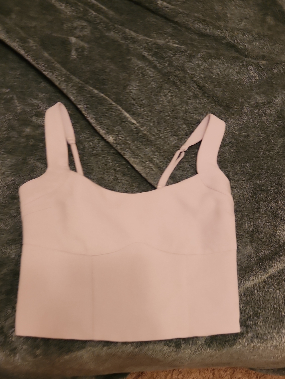 Tan Cropped Tank Top